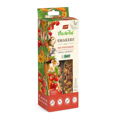 A & E Cages Vitapol Vita Herbal Smakers Red Vegetables Small Animal Treat 2 pk A&E Cage Company