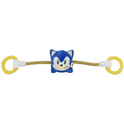 Multipet Sonic Dog Rope Toy w/ TPR Rings Multipet