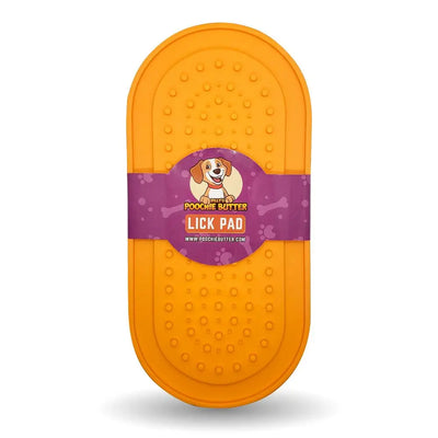 Poochie Butter Lick Pad Oval (with Suction Cups) Poochie Butter